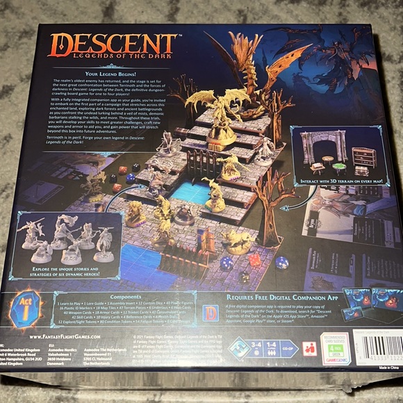 Hot Buy!! Descent Legends Of The Dark Board Game!!    *Brand new never opened* - Picture 3 of 6